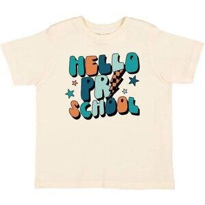 Back to School Hello Preschool Short Sleeve Graphic Tee